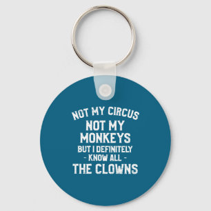 Chaveiro Retro Não é Meu Circo Não São Meus Macacos Conheço
