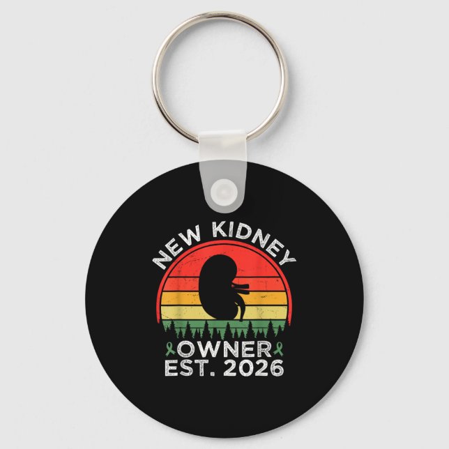Chaveiro Retro New Kidney Owner Est. 2026 Kidney Transplant (Frente)