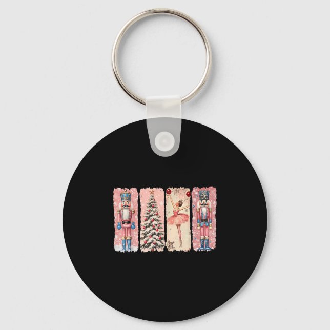 Chaveiro Retro Nutcracker Ballet Nk Christmas Xmas Vibes Wo (Frente)