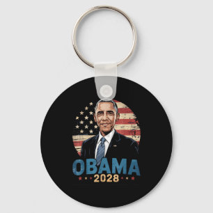 Chaveiro Retro Obama Vintage Presidente 2028 Obama