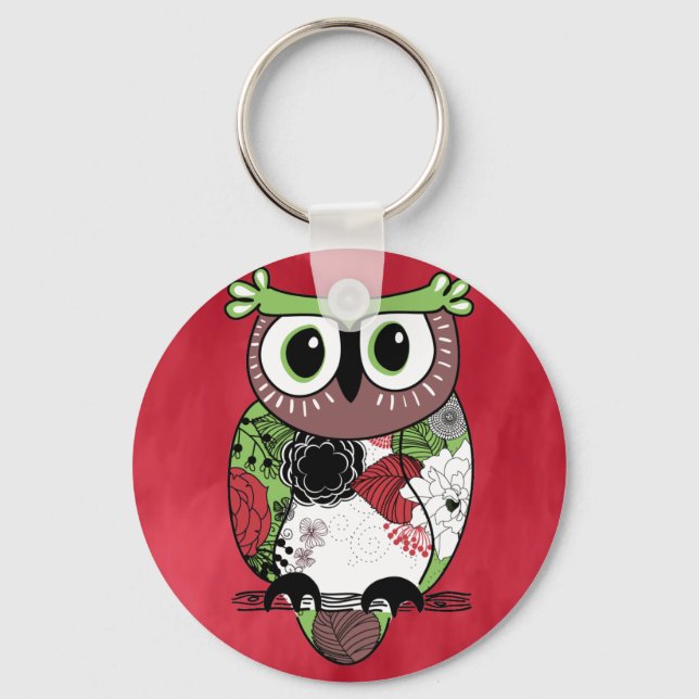 Chaveiro Retro Owl (Frente)