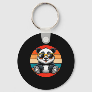 Chaveiro Retro Panda Em Sungles Bbq Pool Party Panda Engraç