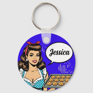 Chaveiro Retro Pinup_Bless Seu Coração