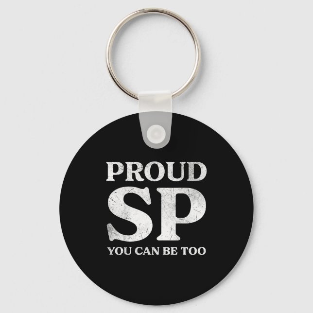Chaveiro Retro Proud Sp Anti Scientology Funny Quote Idea  (Frente)