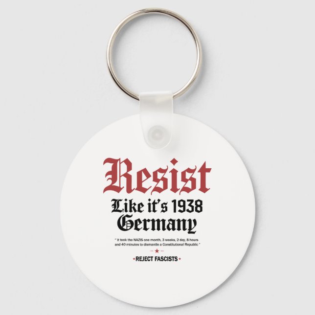 Chaveiro Retro Resiste Como Sua Alemanha De 1938 (Frente)