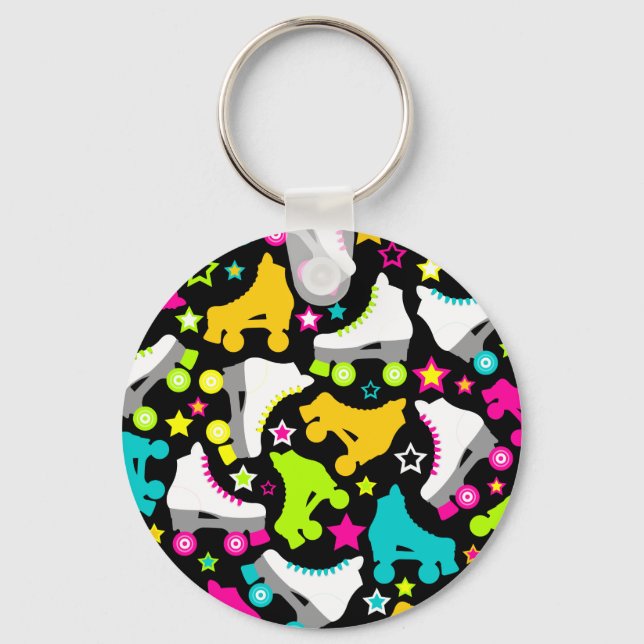 Chaveiro Retro Skates (Black) (Frente)