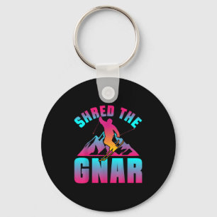 Chaveiro Retro Ski 90s, 80s, Equipamento de Esqui Destruiu