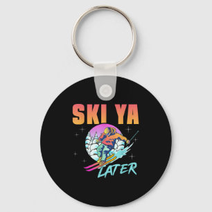 Chaveiro Retro Ski 90s e 80s Esquiando Esqui Ya Mais Tarde