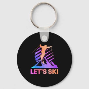 Chaveiro Retro Ski Vintage 80s 90s Outfit Skiing