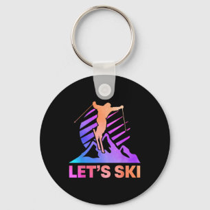 Chaveiro Retro Ski Vintage 80s 90s Outfit Skiing
