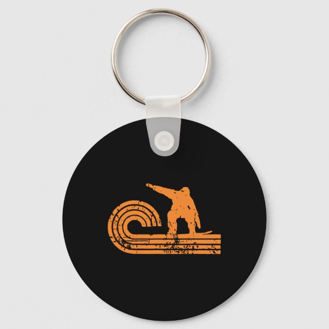 Chaveiro Retro Snowboarder (Frente)