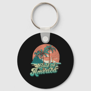 Chaveiro Retro Sunset Beach Vibes - Golfo Dos Eua