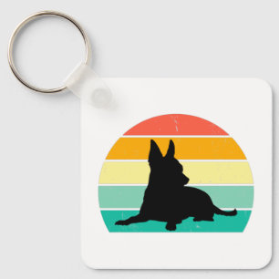 Chaveiro Retro Sunset Chihuahua