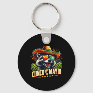 Chaveiro Retro Taco Dinosaur Funny Cinco de Mayo Men Women