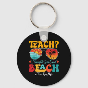 Chaveiro Retro Teach Eu Pensei Que Você Disse Soma De Profe