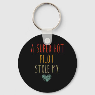 Chaveiro Retro Vintage Engraçado Um Super Quente Piloto Rou