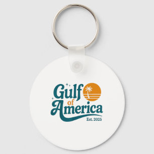 Chaveiro Retro Vintage Golfo Da América Do Norte 2025 Ameri