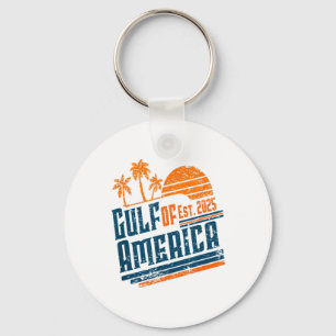 Chaveiro Retro Vintage Golfo Da América Do Norte 2025 Ameri