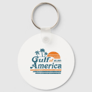 Chaveiro Retro Vintage Golfo Da América Do Norte 2025 Ameri