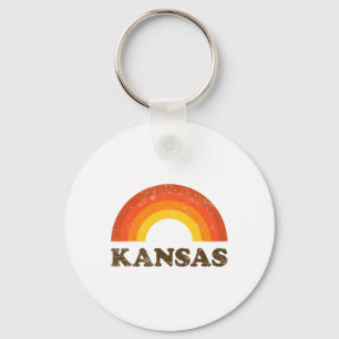 Chaveiro Retro Vintage Kansas Lembrança 70s Chuva de Cores