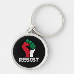 Chaveiro Retro Vintage Resiste a Palestina - primeira bande