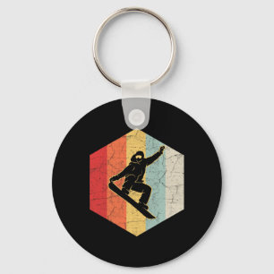 Chaveiro Retro Vintage Snowboard Winter Sports Snowboard