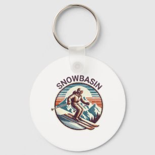 Chaveiro Retro Vintage Snowsin Utah Ski Resort Winter Skipe