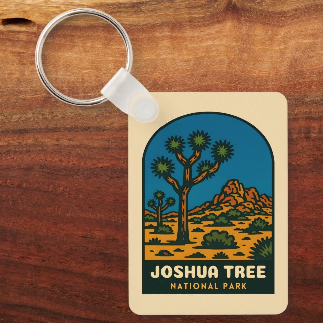 Chaveiro Retro Vintage Travel Joshua Tree National Park (Frente)