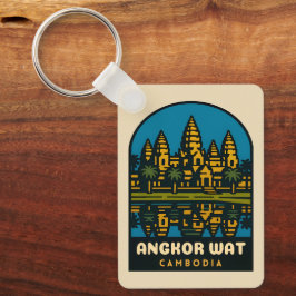 Chaveiro Retro Vintage Viagem Angkor Wat Camboja 