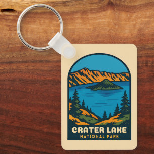 Chaveiro Retro Vintage Viagem Parque Nacional Crater Lake