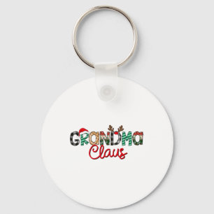 Chaveiro Retro Vovó Claus Reindeer Matança De Natal Fa