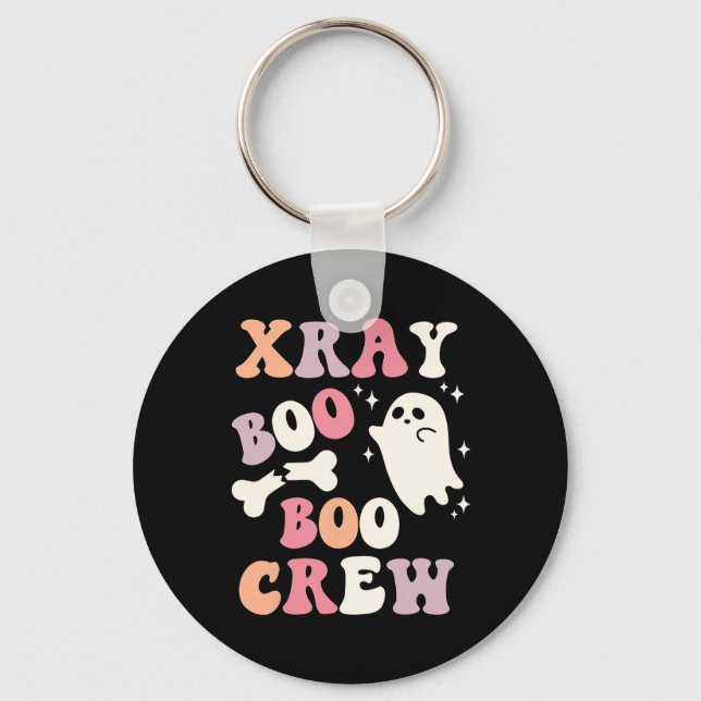 Chaveiro Retro Xray Boo Boo Crew Ghost X-ray Technician Hal (Frente)