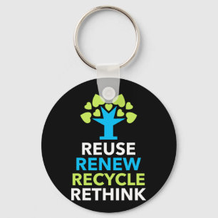 Chaveiro Reutilização do reciclar Renovar Repensar Ativismo