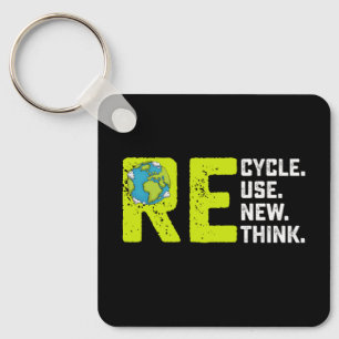 Chaveiro Reutilização do reciclar Renovar Repensar o Dia da