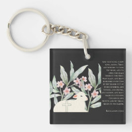 Chaveiro Revelation 5 Redeemed Black Square Keychain