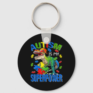 Chaveiro Rex Dinossauro Autismo É Meu Superpoder Conscienti