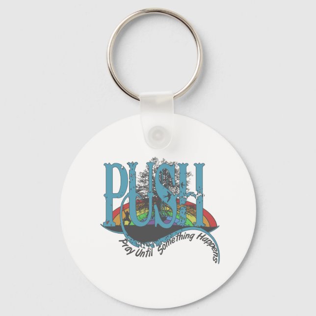 Chaveiro Reze Até Que Algo Aconteça (Frente)