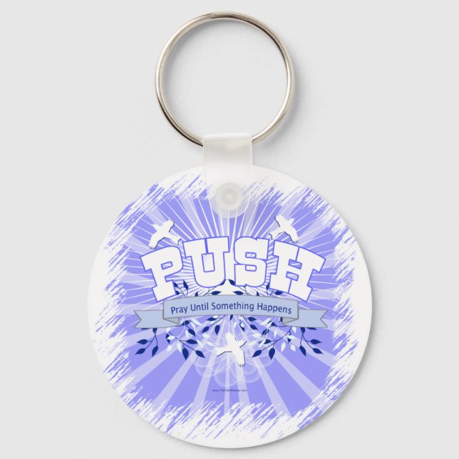 Chaveiro Reze Até Que Algo Aconteça (Frente)