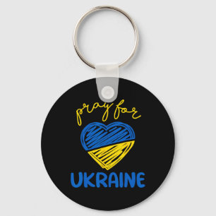 Chaveiro Reze pela Ucrânia - Eu Estou Com a Ucrânia - Apoie