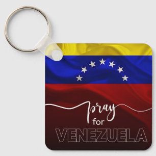 Chaveiro Reze pela Venezuela – Desenho de Apoio à Bandeira