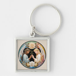 Chaveiro Reze por Anjos da Paz