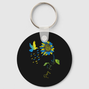 Chaveiro Reze Por Ucrânia Girassol Bandeira Ucraniana Ucrân
