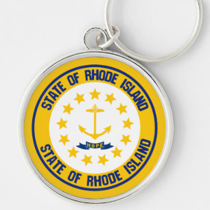 Chaveiro Rhode Island Round Emblem
