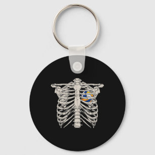 Chaveiro Rib Cage Voleibol Bola Feliz Dia das Bruxas