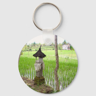 Chaveiro Rice Paddy, Templo, Ubud Bali, Indonésia