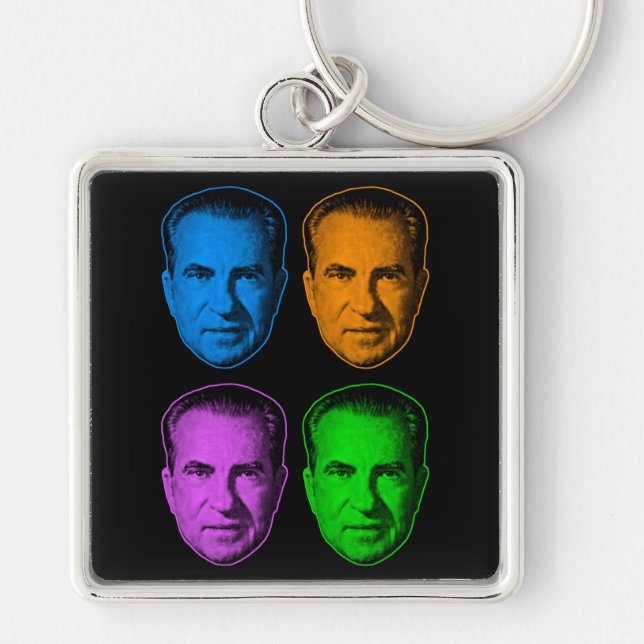 Chaveiro Richard Nixon em Cores Vivas (Frente)
