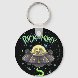Chaveiro RICK E MORTY™  Gráfico de voo espacial ilustrad