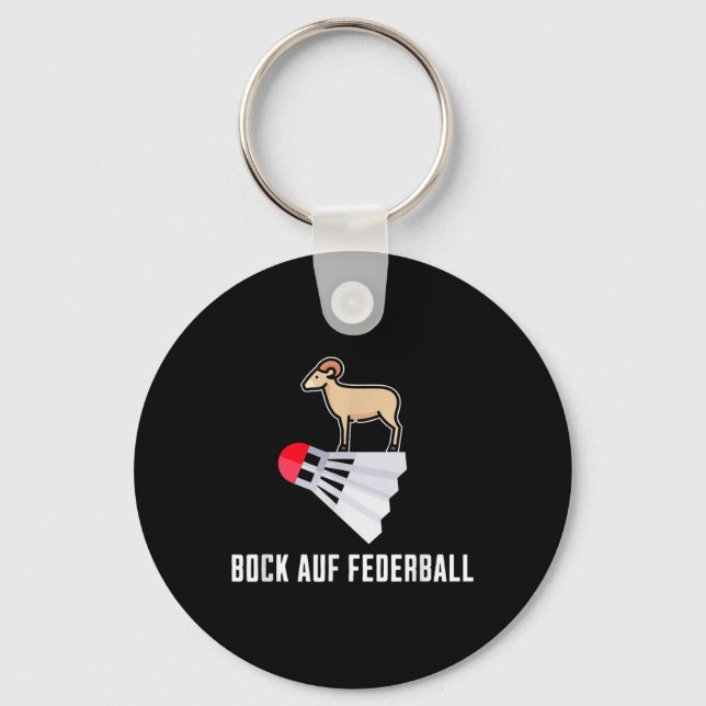Chaveiro Rico Badminton - Desejo De Badminton Badminton (Frente)