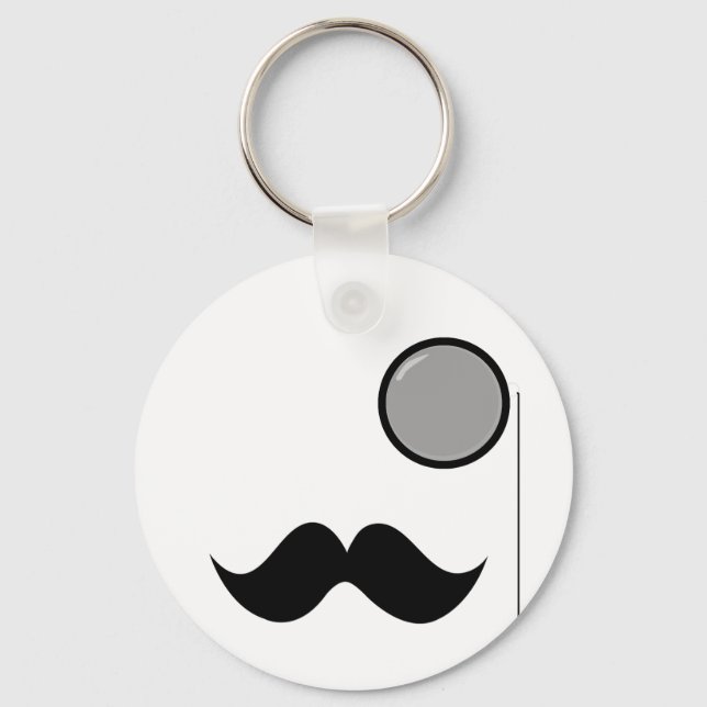Chaveiro Rico bigode e monóculo (Frente)