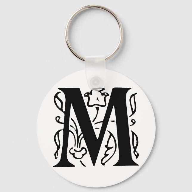 Chaveiro Rico - Letra M (Frente)